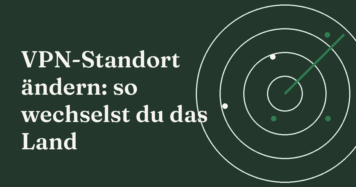 VPN-Standort ändern: Länderliste in einer VPN-App auf dem Smartphone